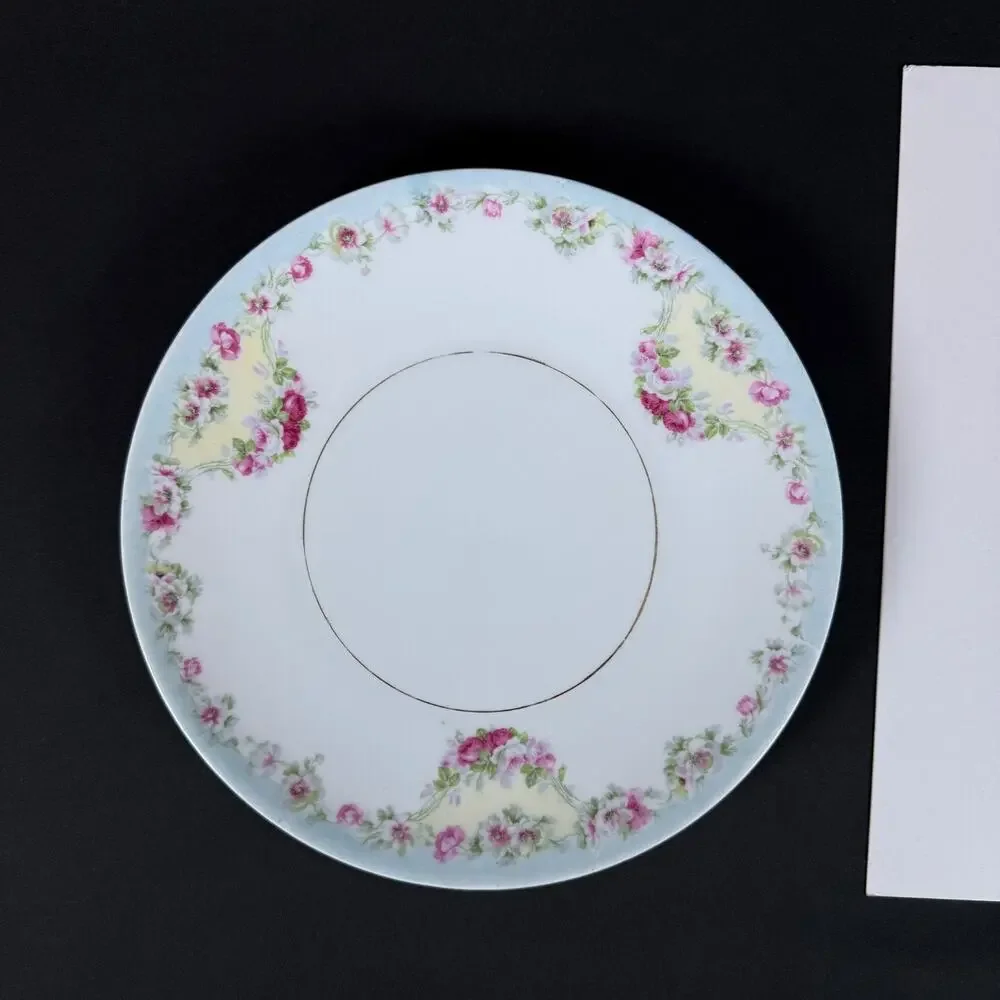 Early 1900s Hermann Ohme Silesia Decorative Floral Plate/8.5